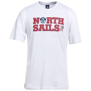 North Sails Elegant White Cotton Logo Tee