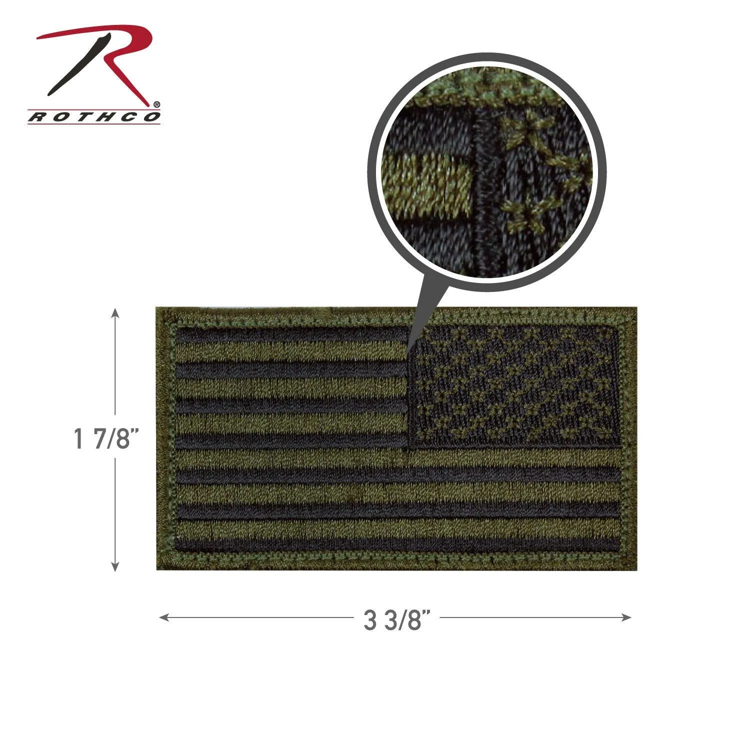 American Flag Patch - Hook Back