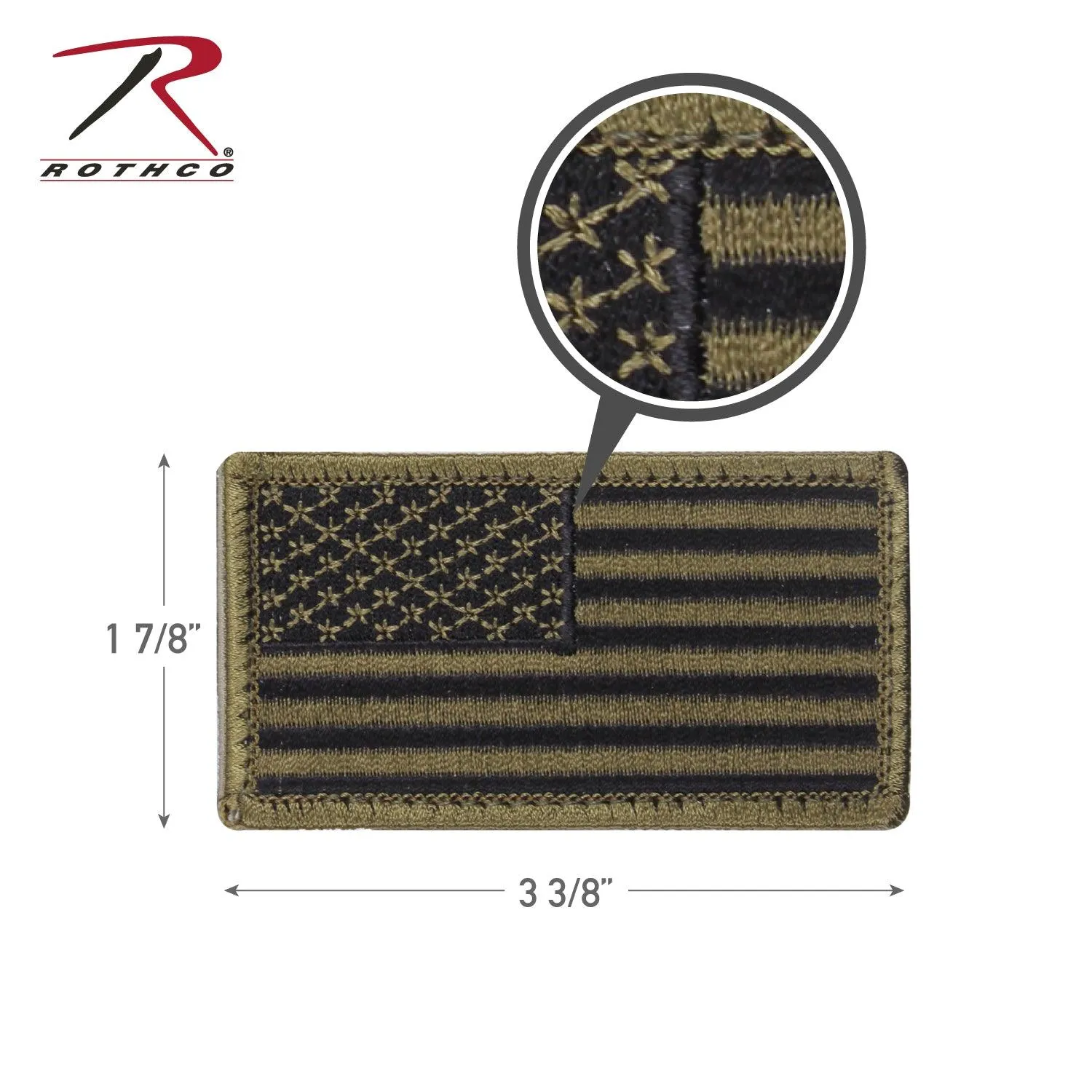 American Flag Patch - Hook Back