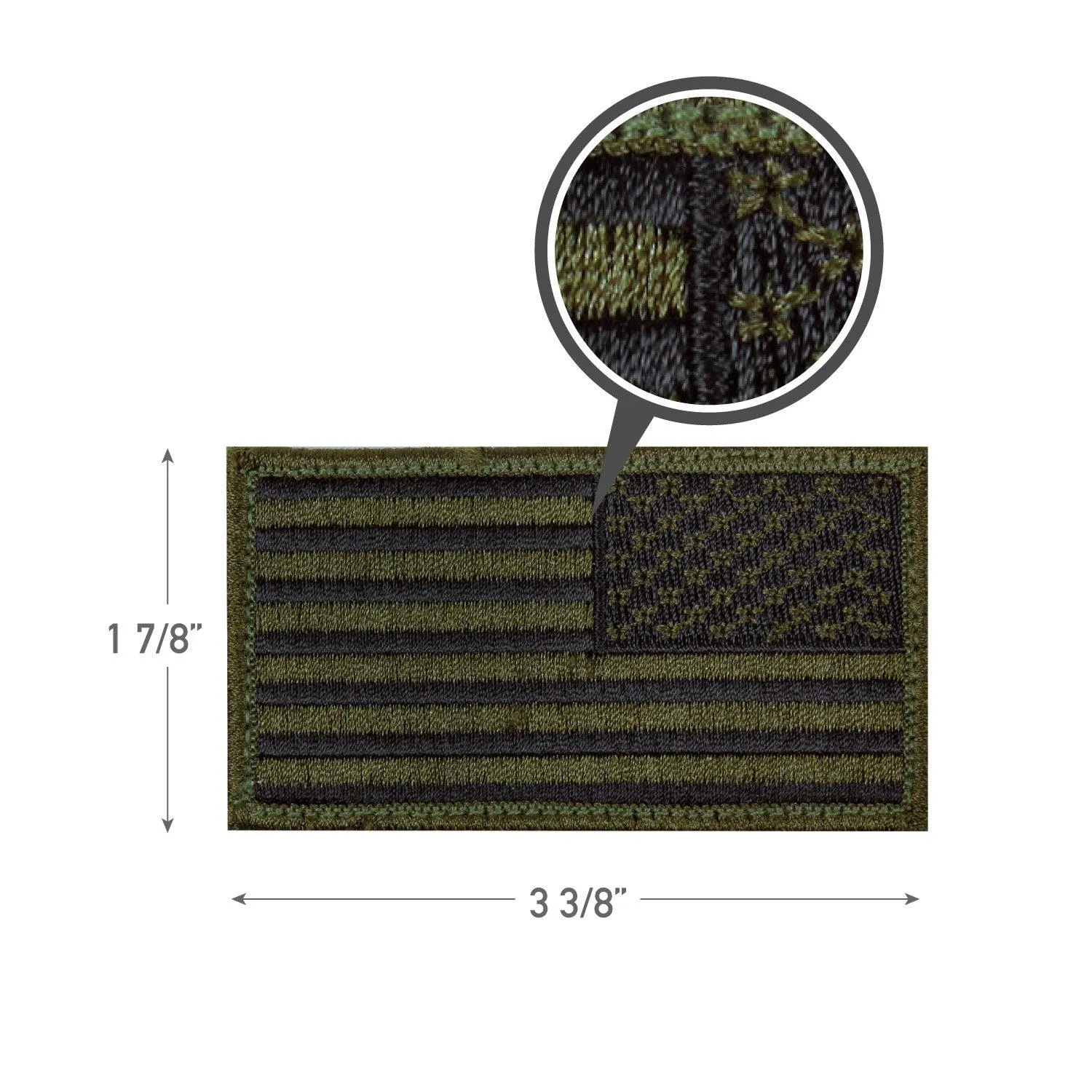 American Flag Patch - Hook Back