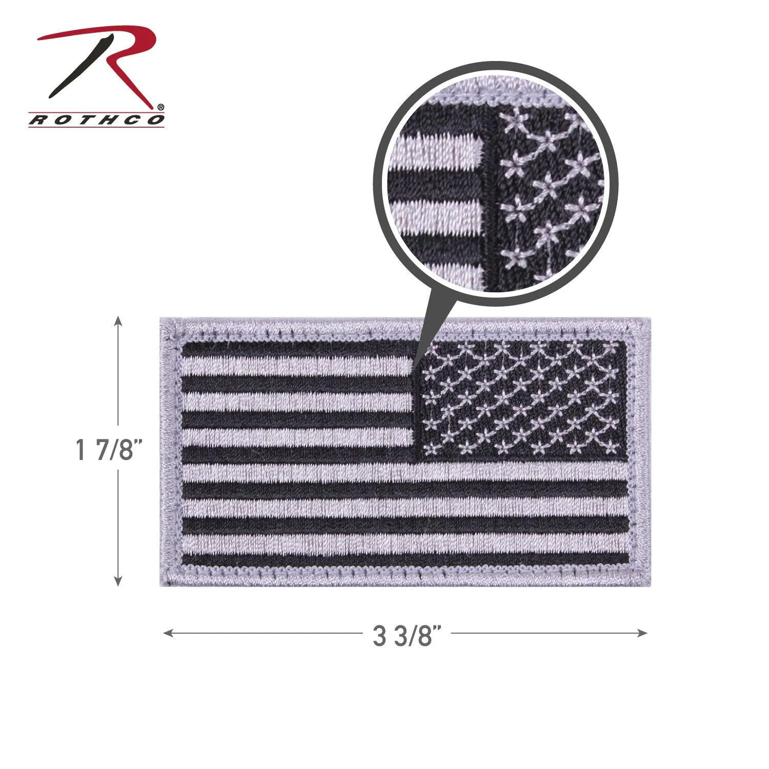 American Flag Patch - Hook Back