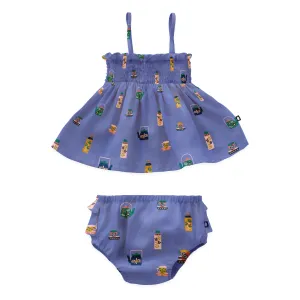 Baby Smock Set - Iris