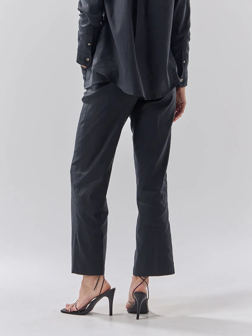 Batch 05 - Womens Black Linen - Shirt & Trouser Set