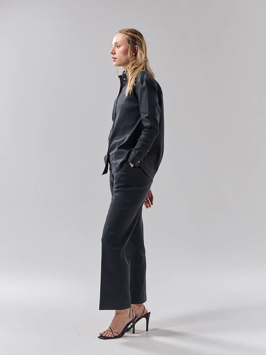 Batch 05 - Womens Black Linen - Shirt & Trouser Set