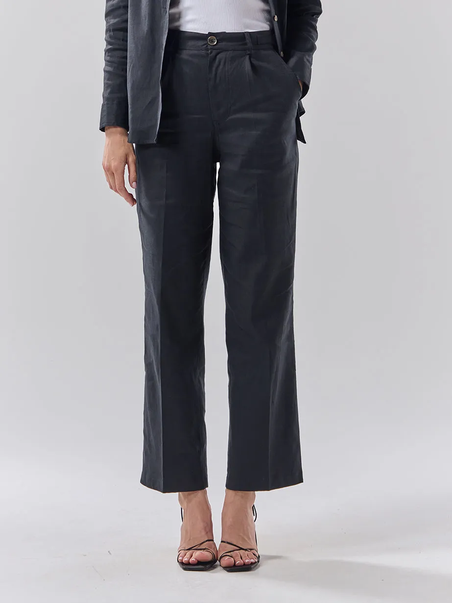 Batch 05 - Womens Black Linen - Shirt & Trouser Set