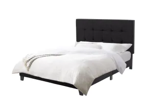 Black Double/Full Panel Bed