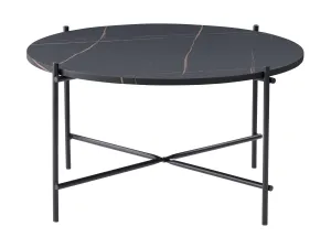 Black Round Coffee Table