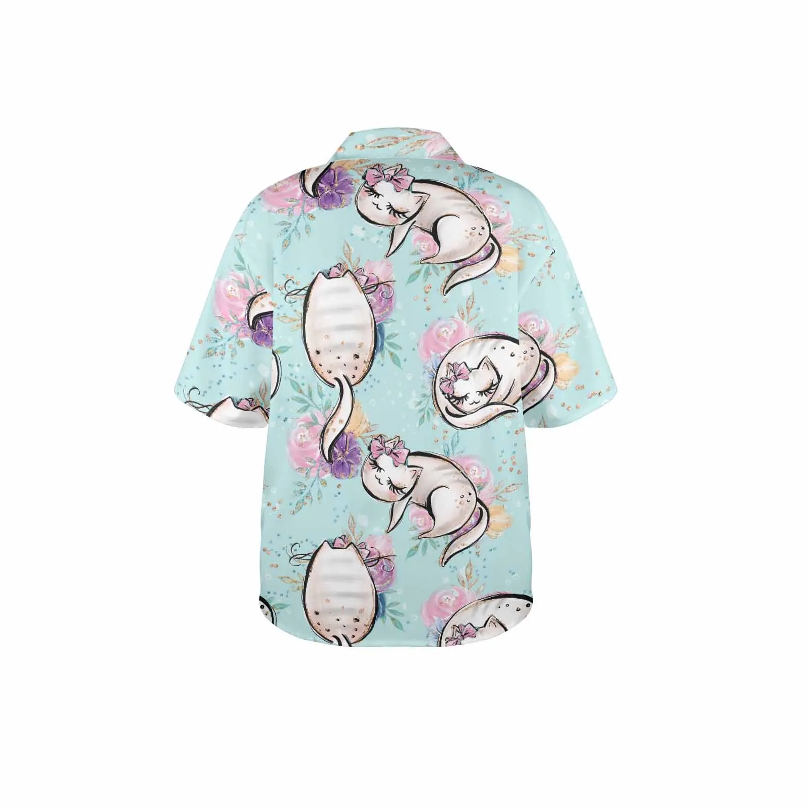 Blue Cats  Women's Hawaiian Shirt