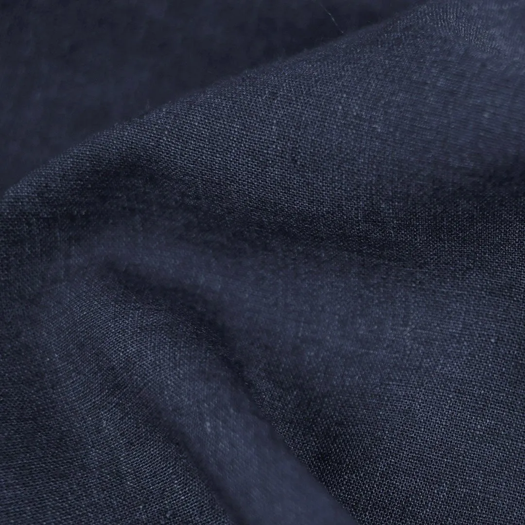 Blue Denim Linen Blend Fabric 99959