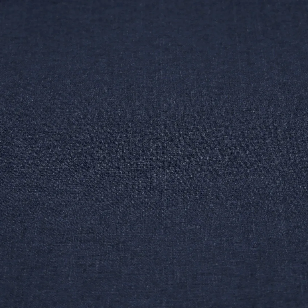 Blue Denim Linen Blend Fabric 99959