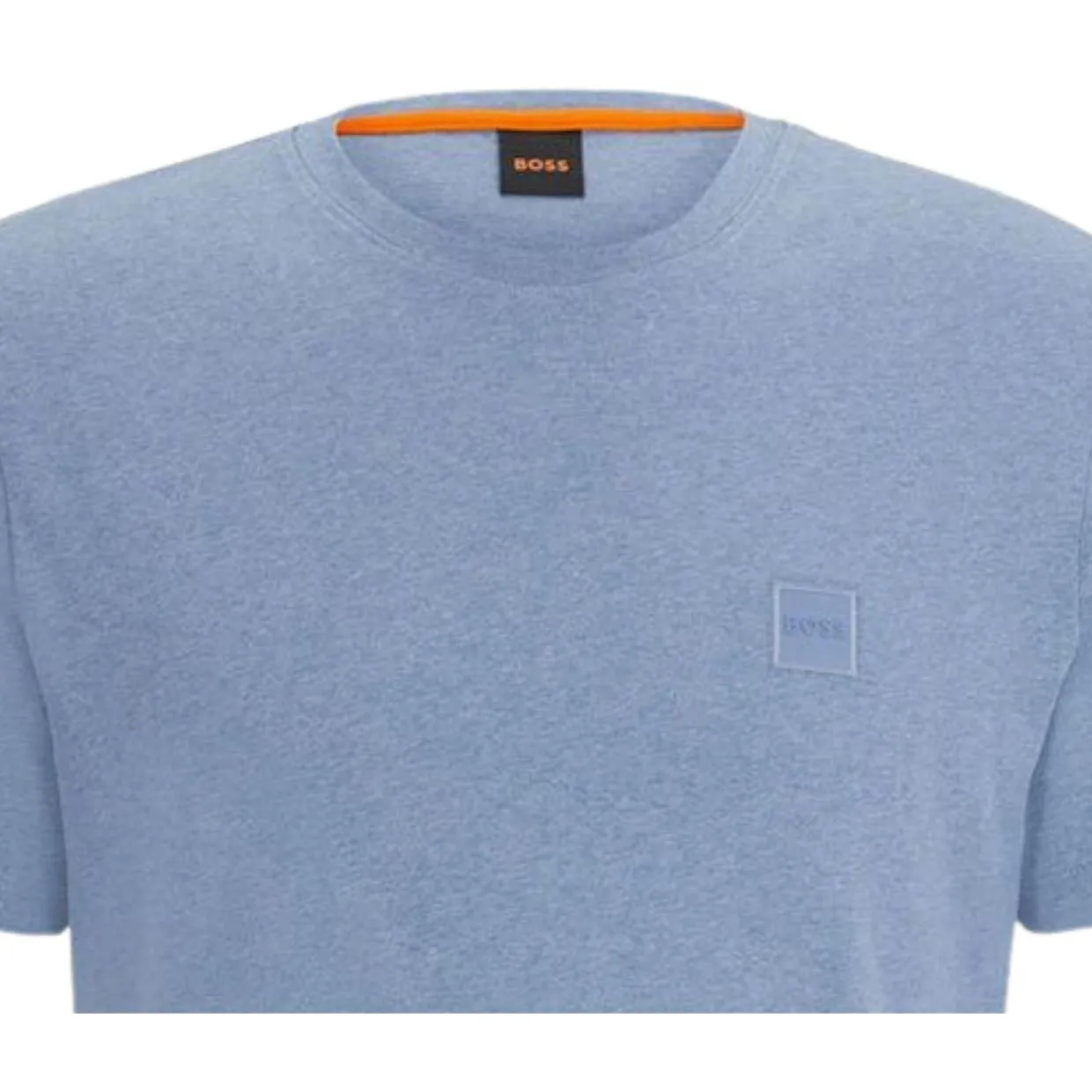 BOSS Tales Relaxed Fit Logo Patch Blue T-Shirt