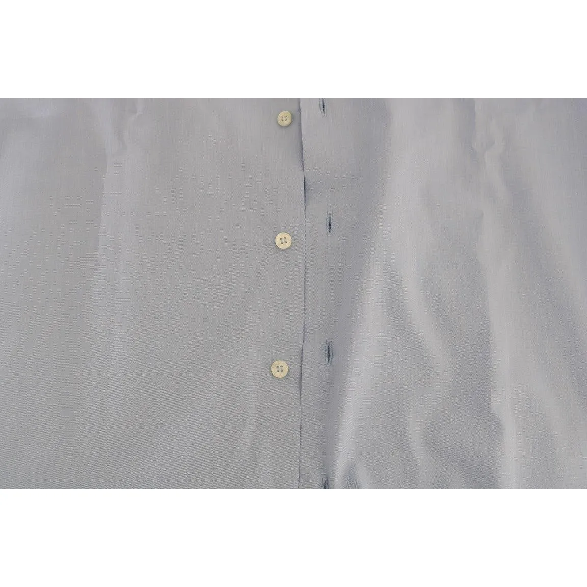 Cavalli Light Blue Cotton Dress Shirt