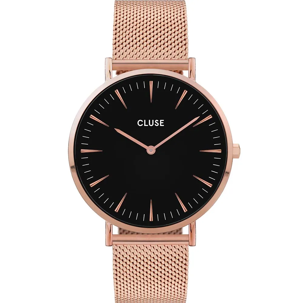 Cluse CW0101201003 Boho Chic Rose Tone Mesh Womens Watch