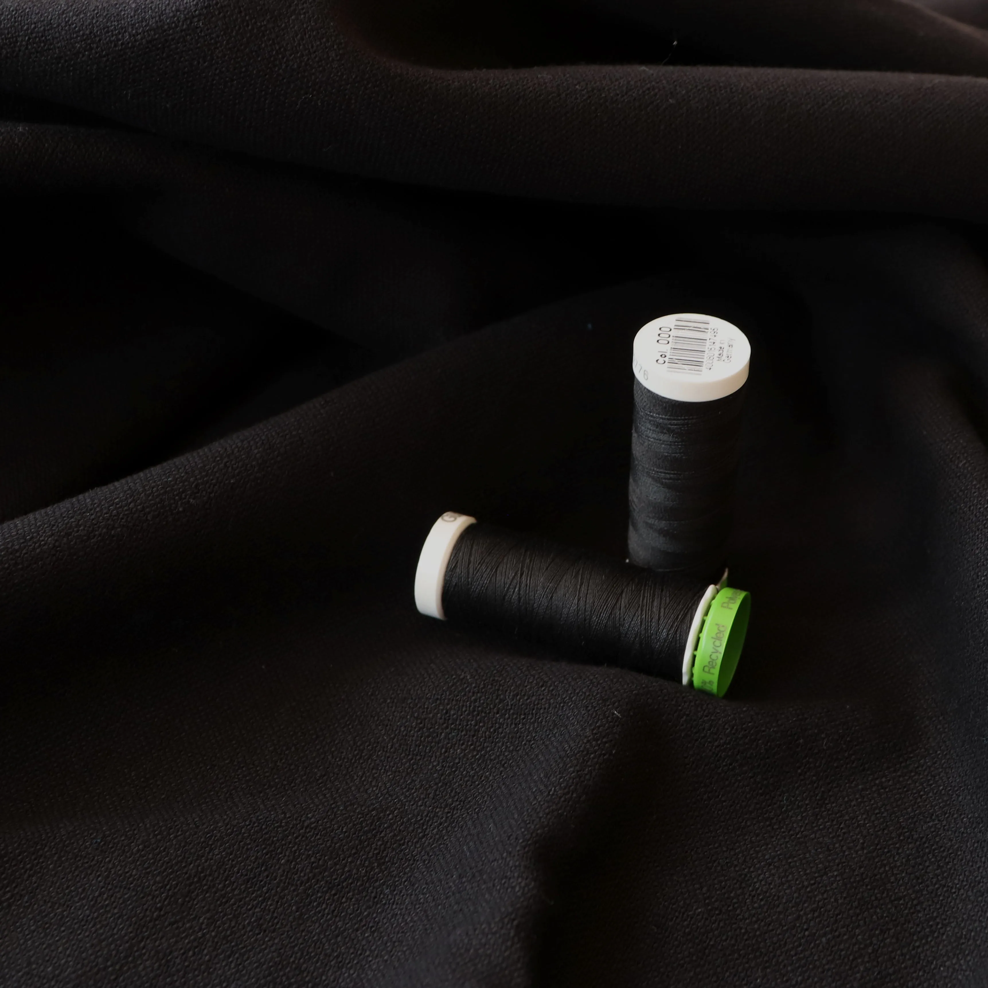 Cotton Linen Blend - Black