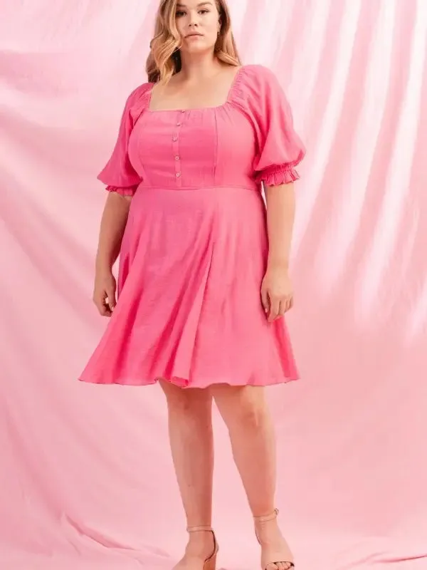 Curvy Girl Mini Swing Dress