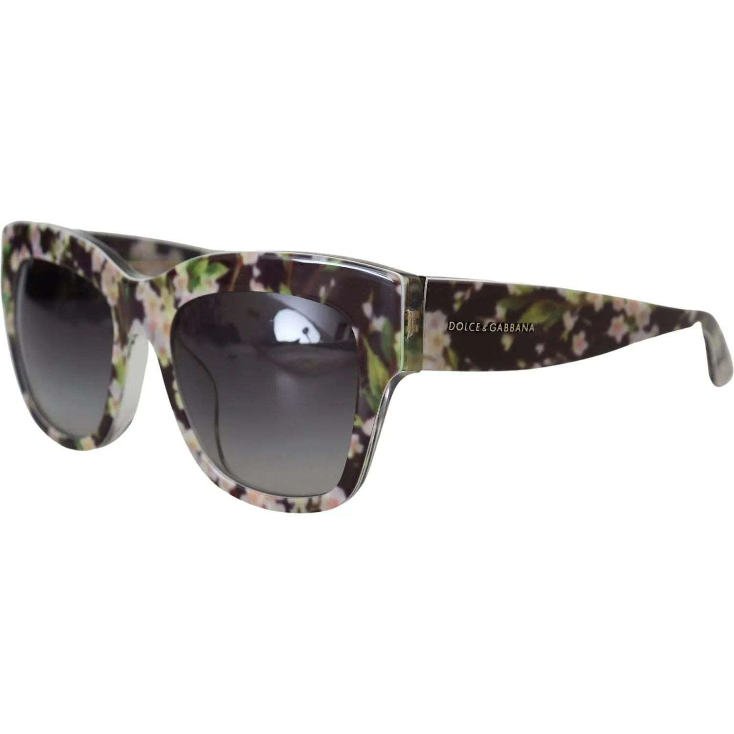 Dolce & Gabbana Elegant Black Multicolor Gradient Sunglasses