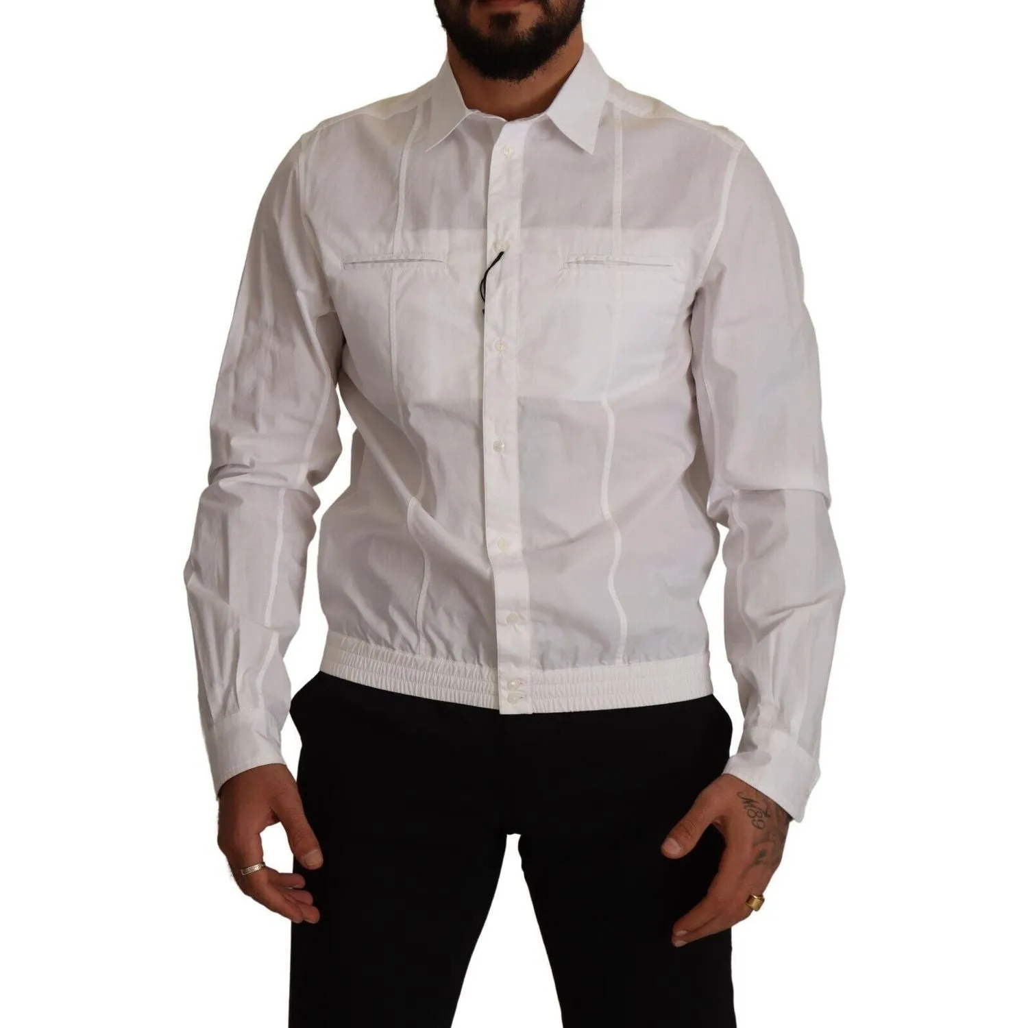 Dolce & Gabbana Elegant Italian White Cotton Shirt