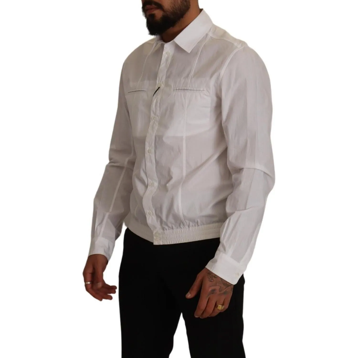 Dolce & Gabbana Elegant Italian White Cotton Shirt