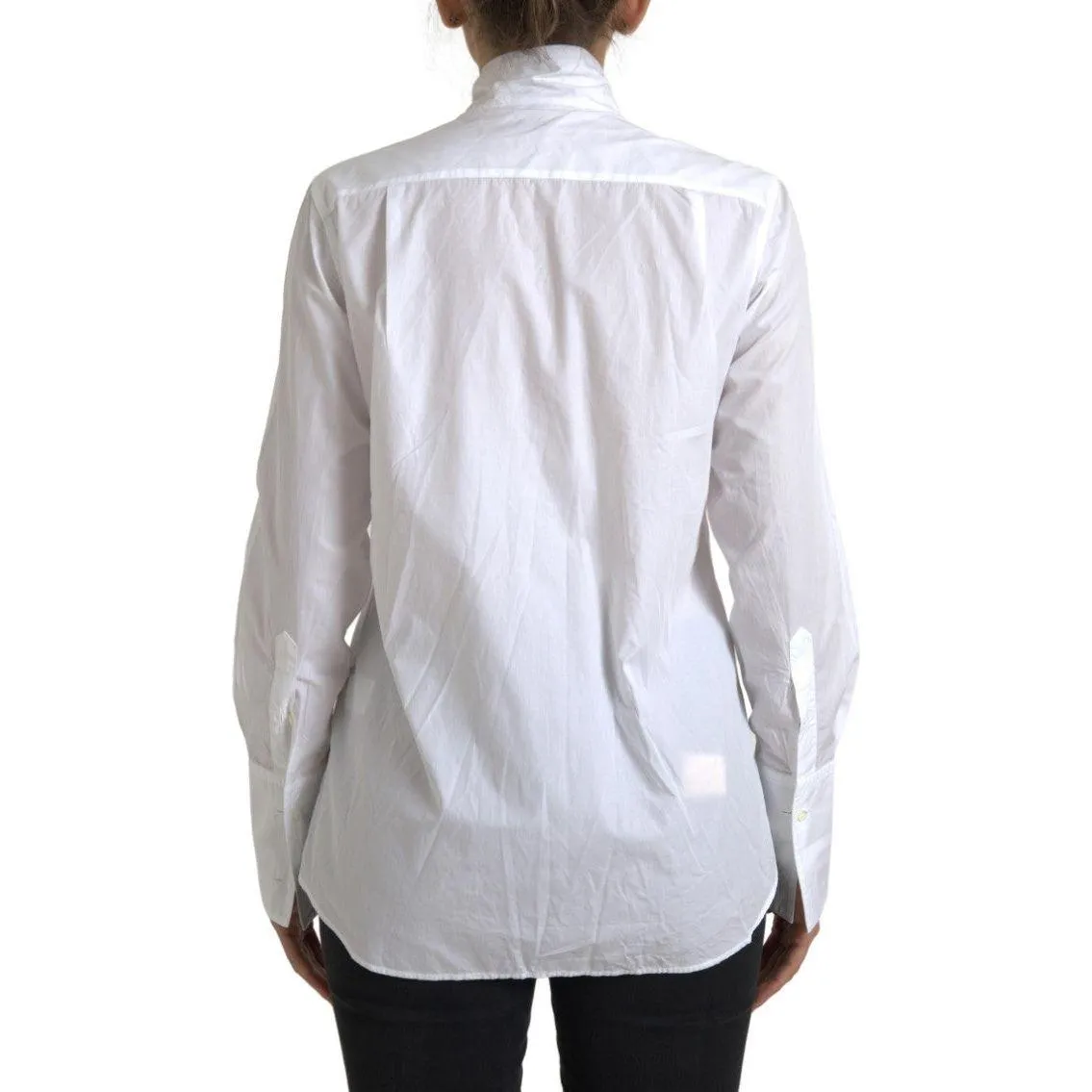 Dolce & Gabbana Elegant White Cotton Long Sleeve Shirt