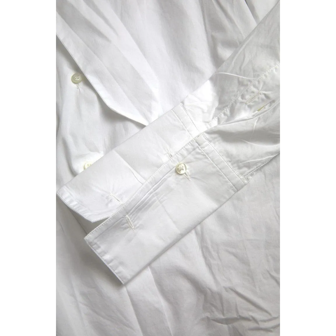 Dolce & Gabbana Elegant White Cotton Long Sleeve Shirt