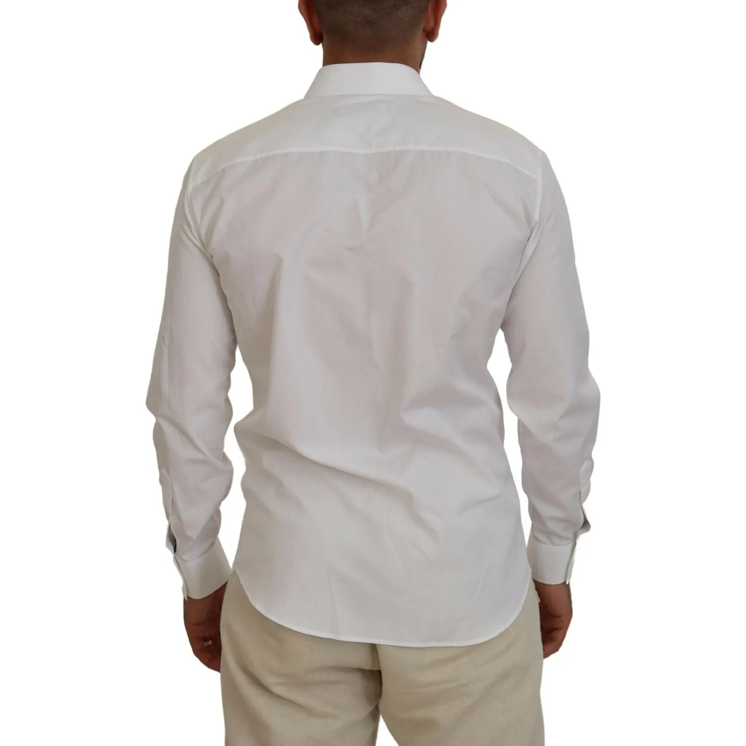 Dsquared² White Cotton Collared Long Sleeves Formal Shirt