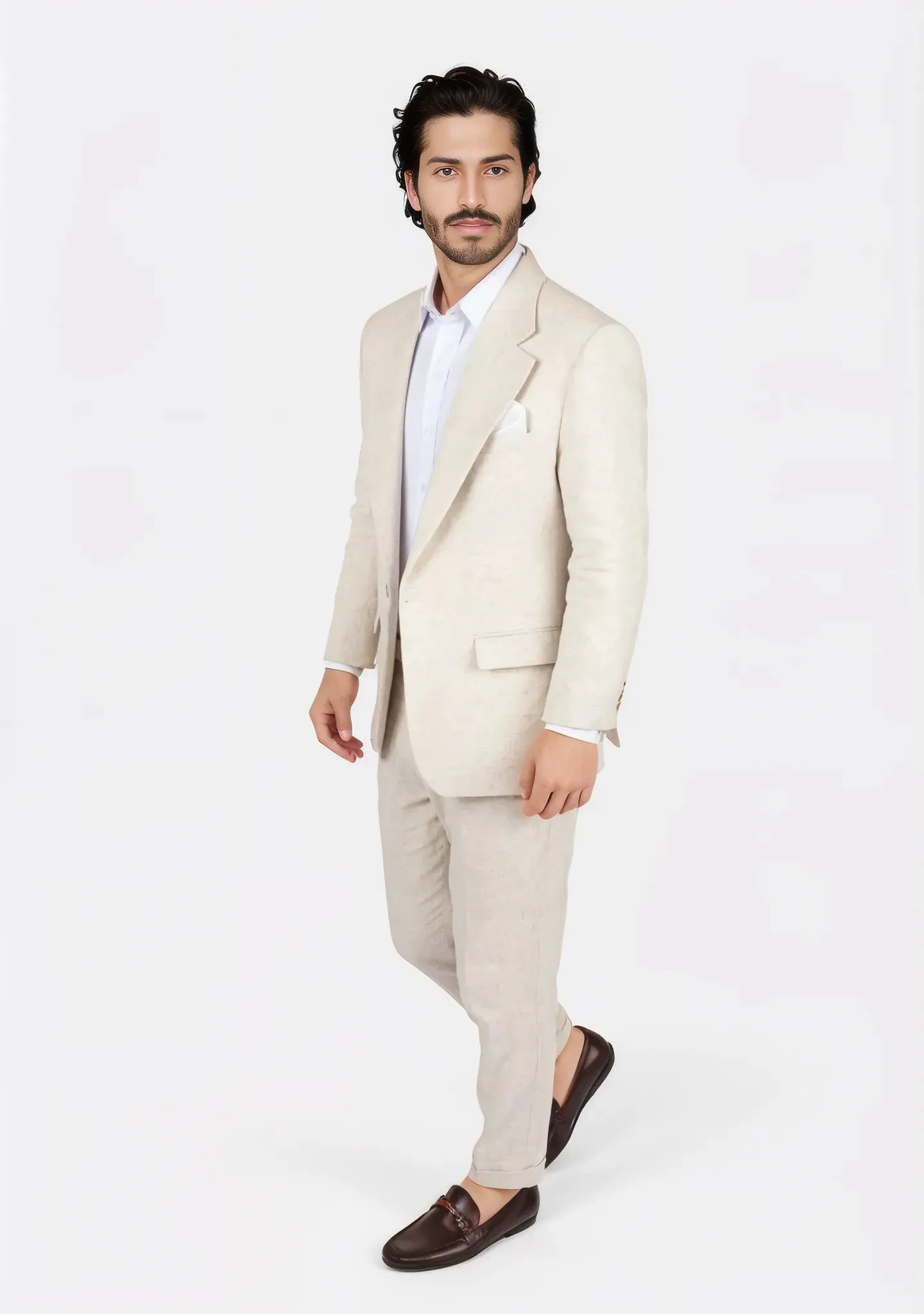 Eldridge Sand Linen Suit