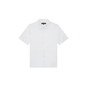 FRESCOBOL CARIOCA Castro Classic Linen Shirt WHITE