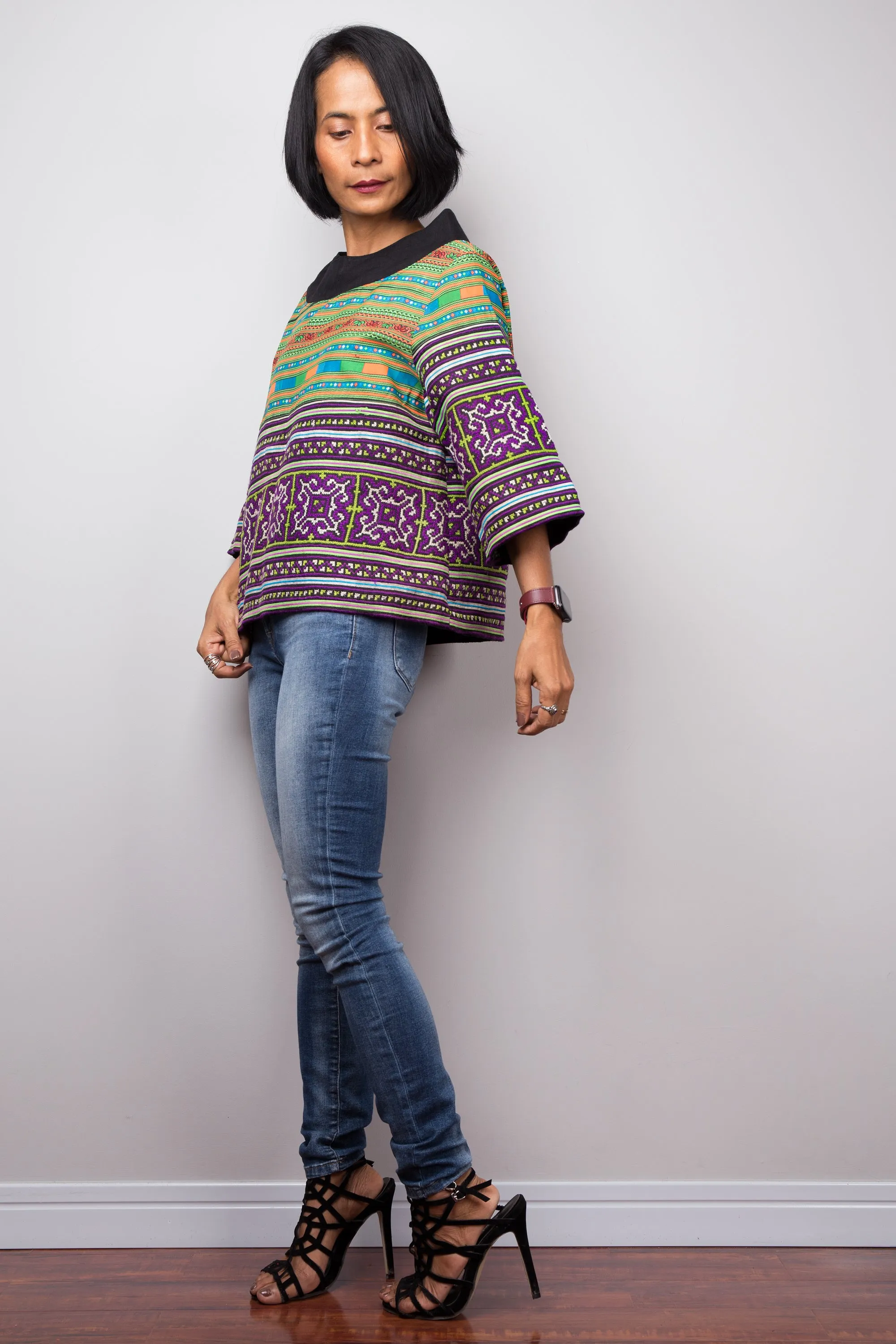 Hill tribe Pullover Top