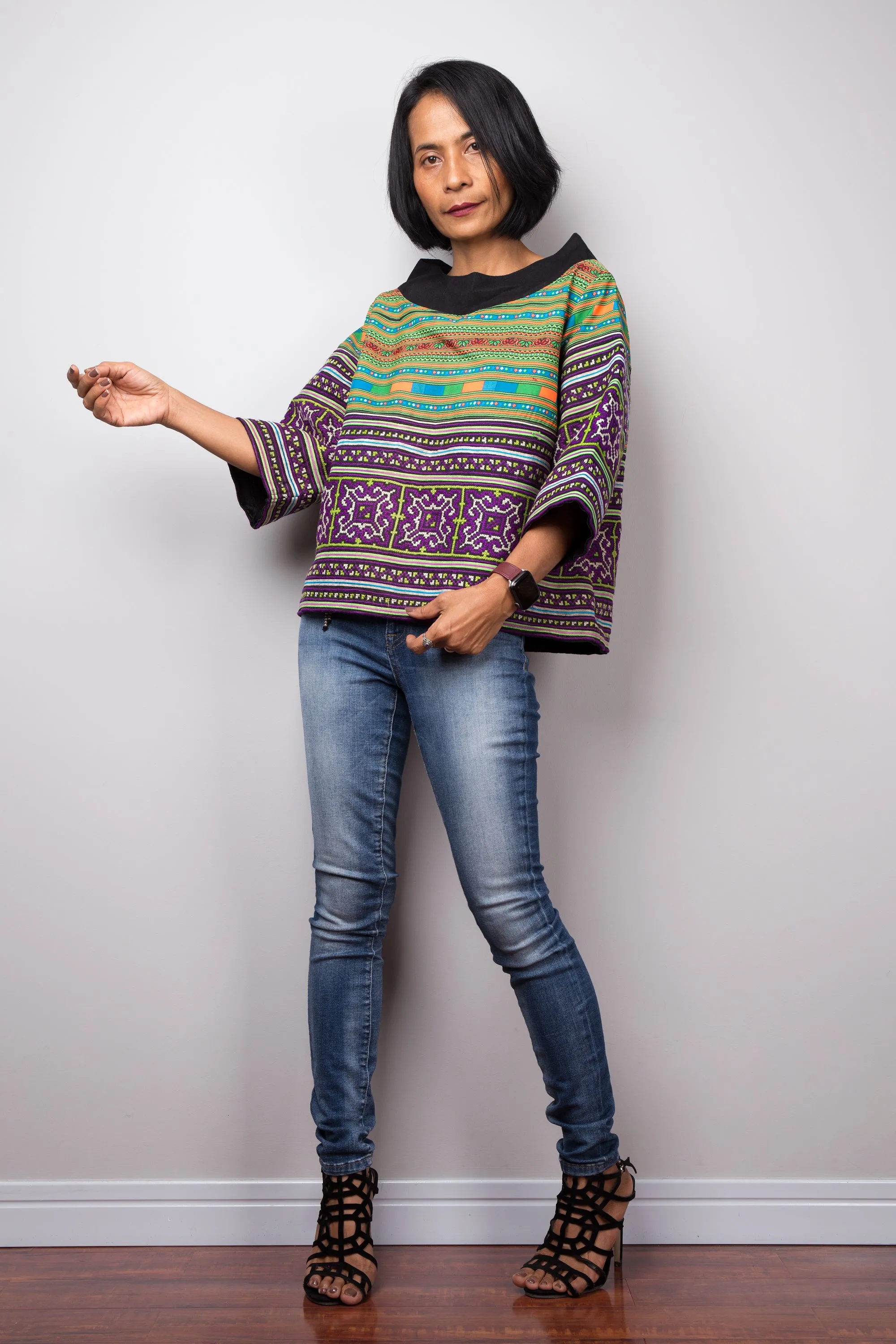 Hill tribe Pullover Top