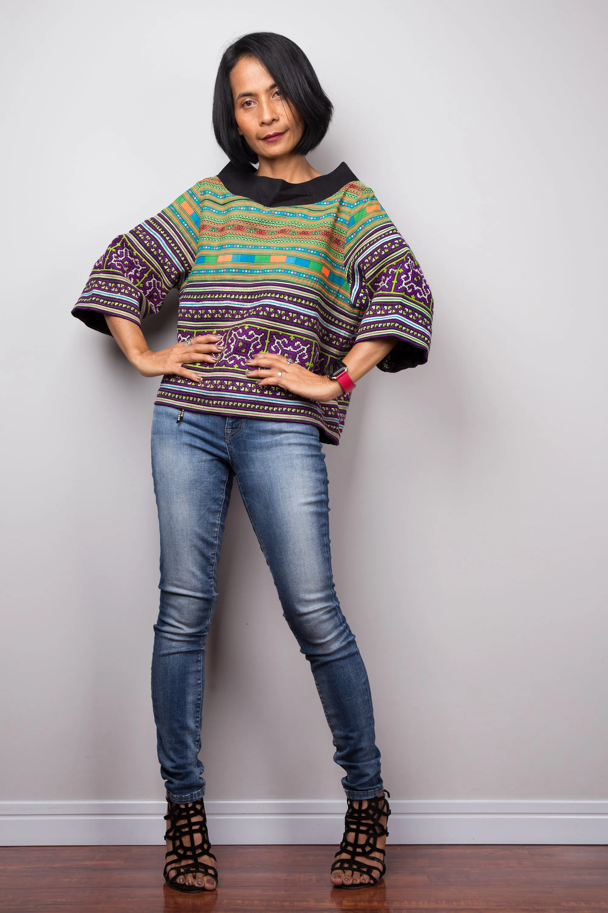 Hill tribe Pullover Top