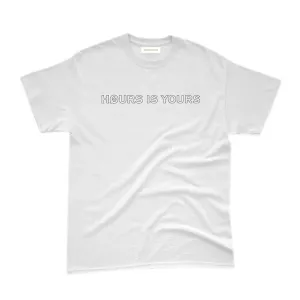 Hours Is Yours Outline T-Shirt Off White