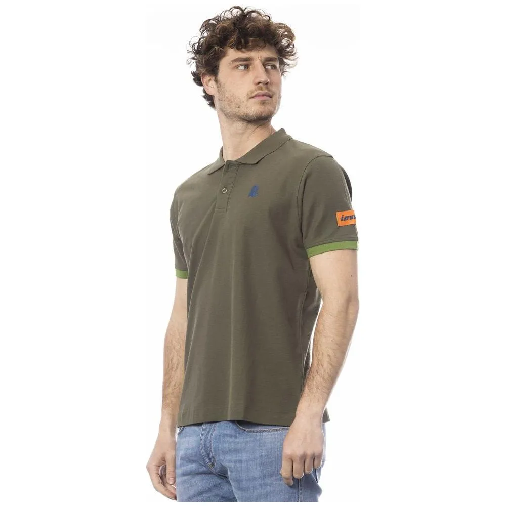 Invicta Green Cotton Men Polo Shirt