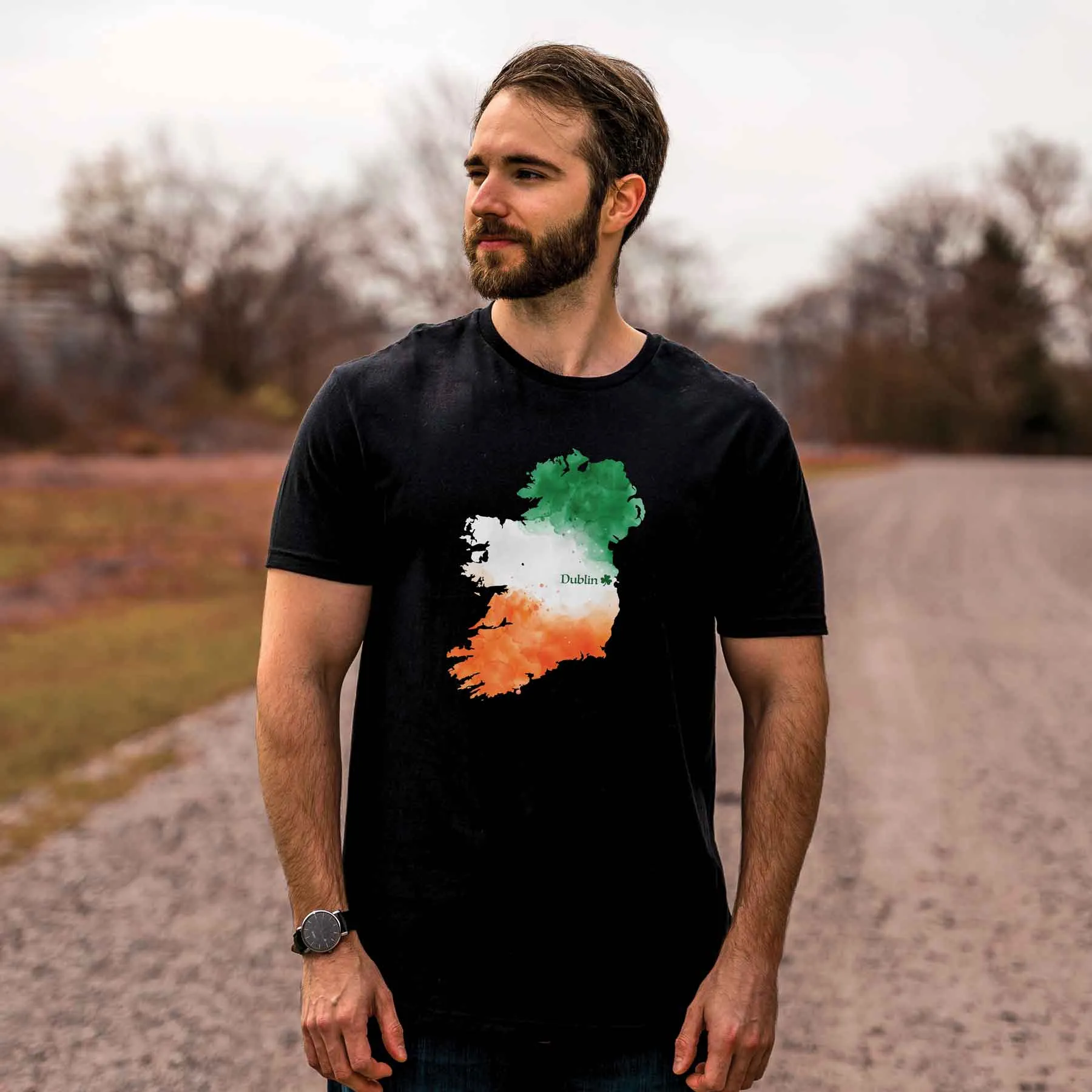 Irish Flag Choose Your City T-shirt