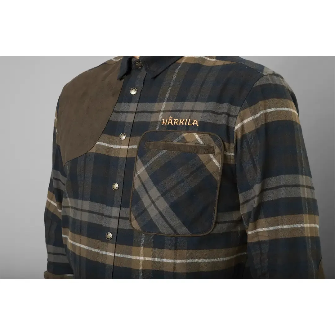 Jarne Shooting L/S Shirt - Dark Olive by Harkila