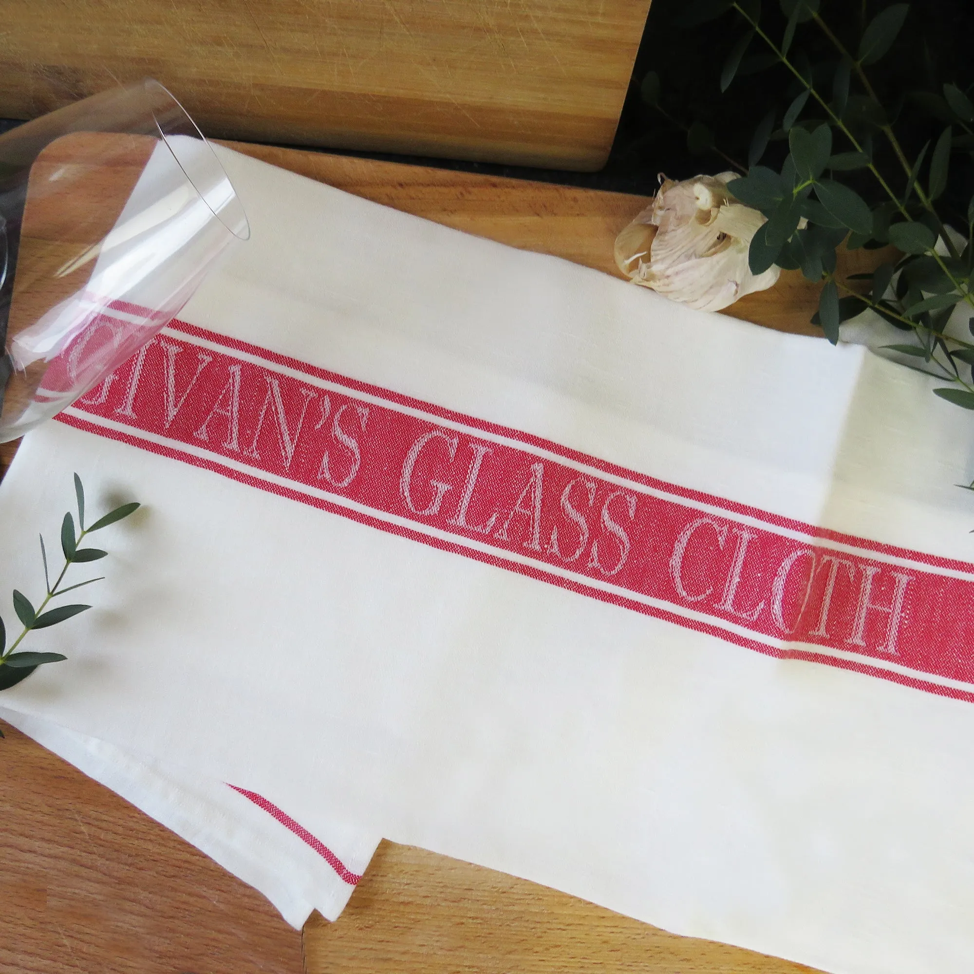 Luxury Irish Linen Glass Cloth