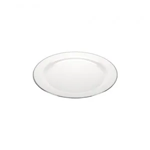 Magnificence - 6.25" Pearl Plate - Silver Edge - 10 Count (Case Qty: 120)