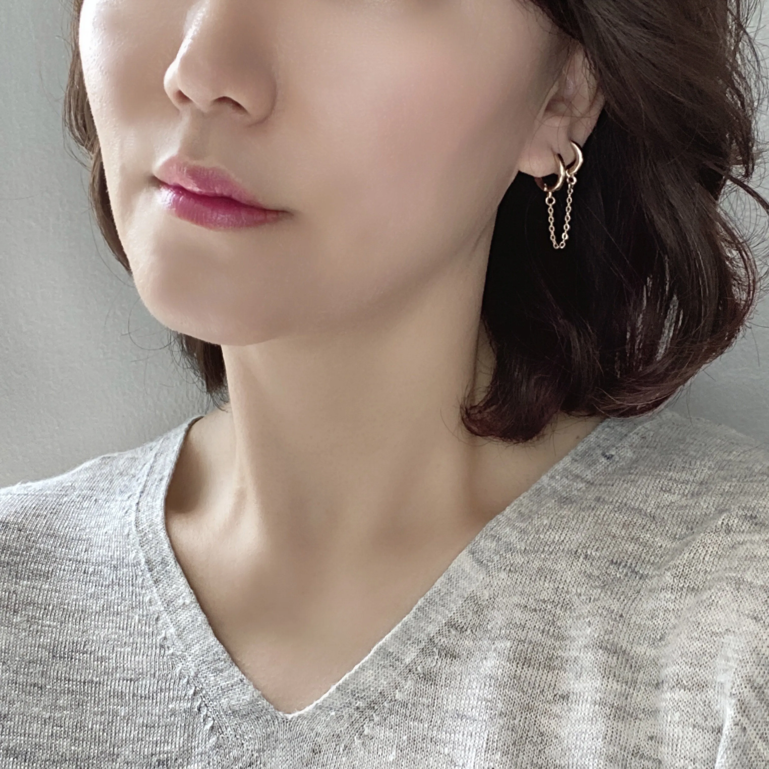 Modern Loop Earplug Earrings