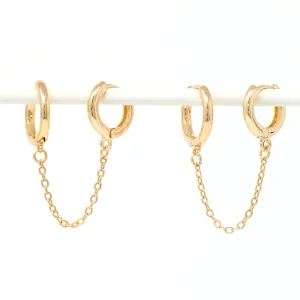 Modern Loop Earplug Earrings