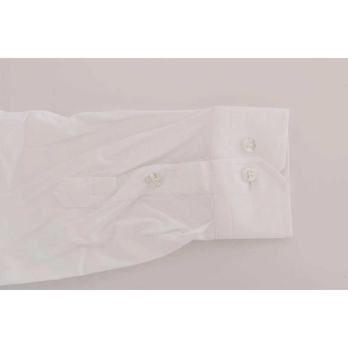 Moschino Elegant White Slim-Fit Cotton Shirt