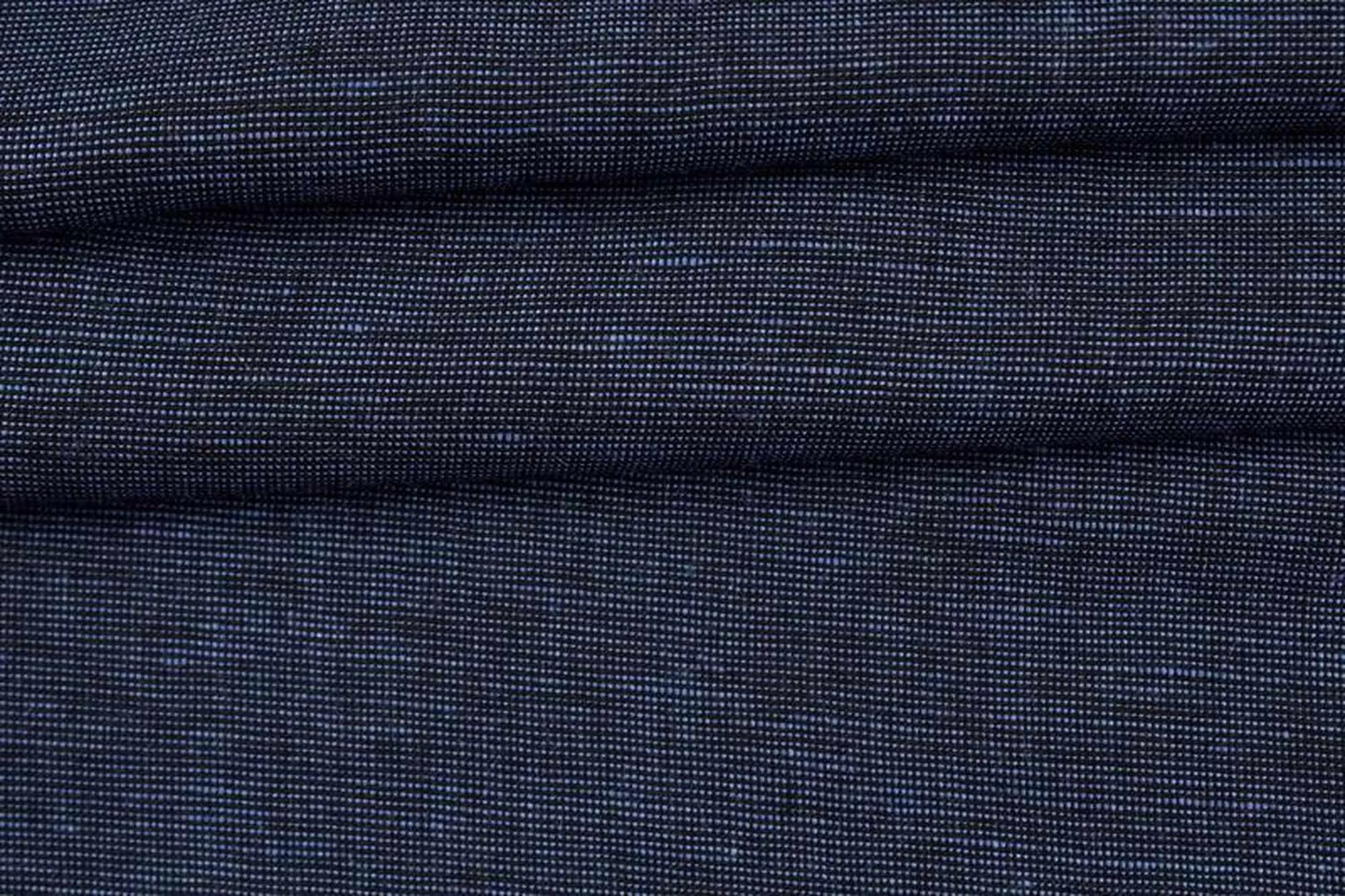 Premium Light-weight Linen Cotton - Yarn dyed - Melange Blue