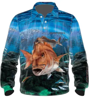 Samaki Red Snapper Junior Fishing Shirts