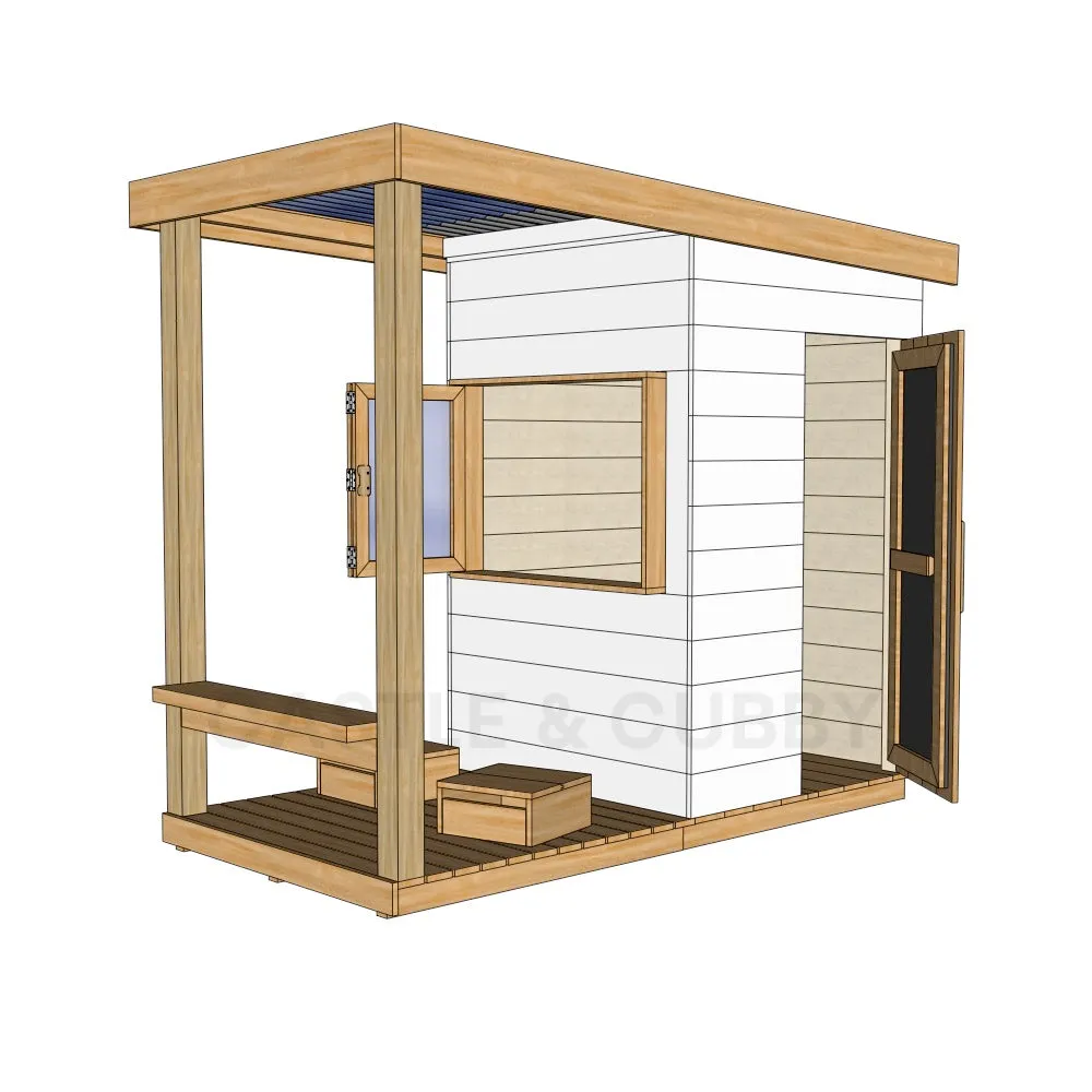 Signature Modern: Front Verandah Wooden Cubby Houses