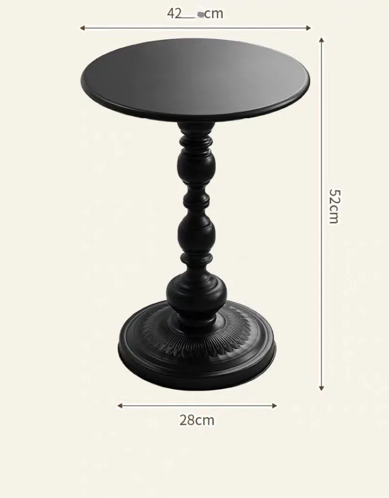 Stylish Metal Black side table with modern chic look 16"x21"x11"