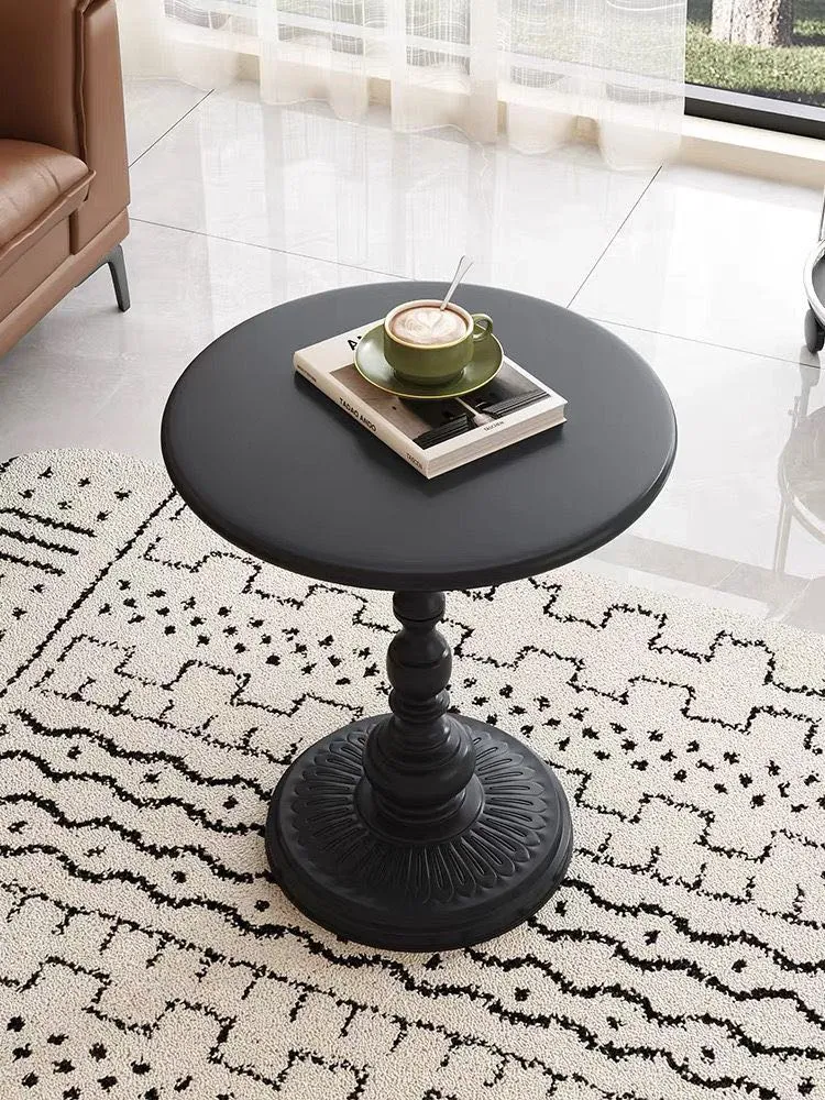 Stylish Metal Black side table with modern chic look 16"x21"x11"