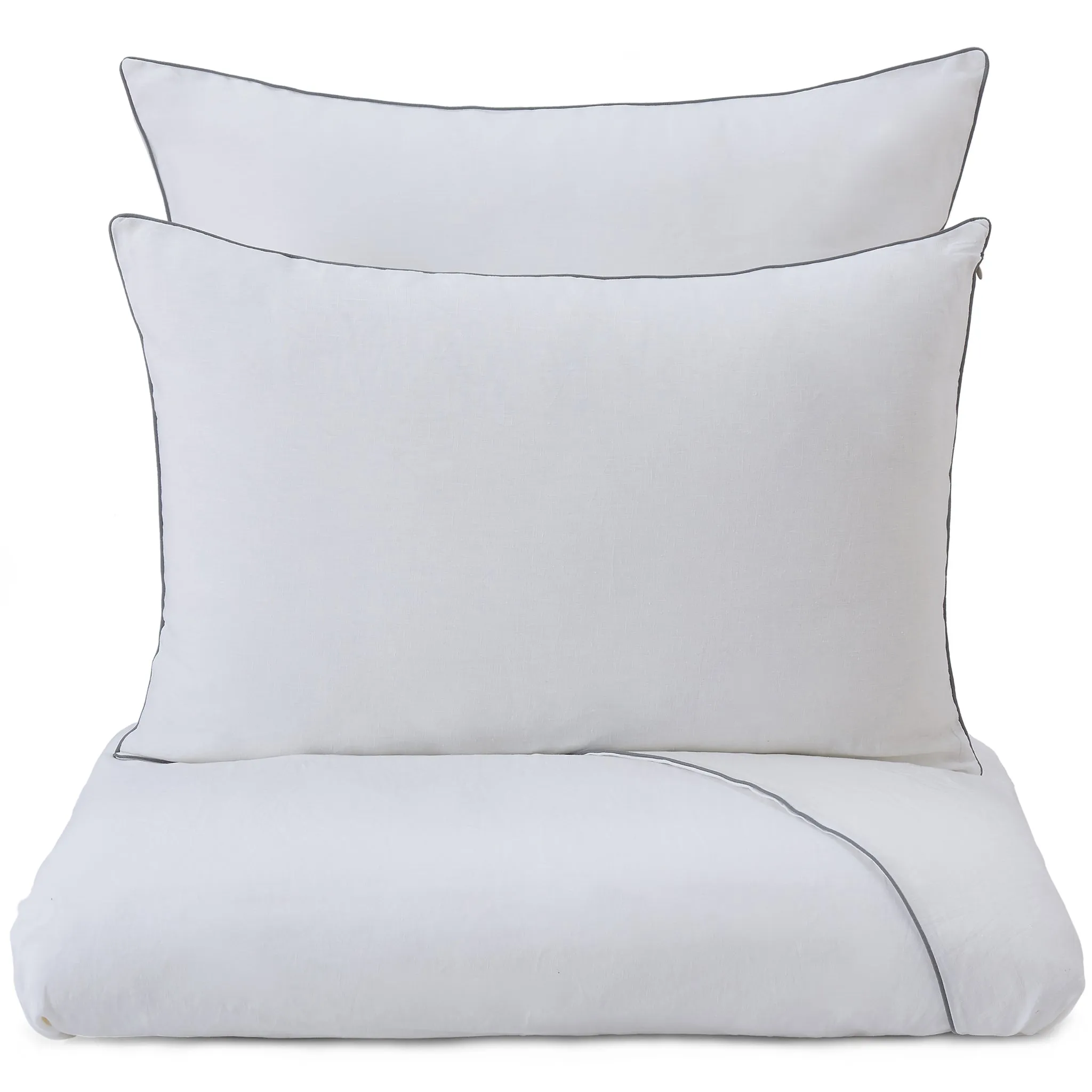 Tercia Bedding [White/Charcoal]