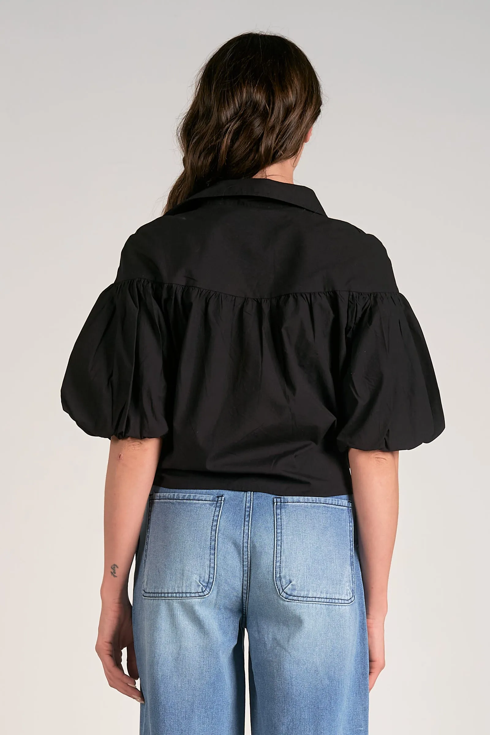 The Aubrey Tie Front Blouse