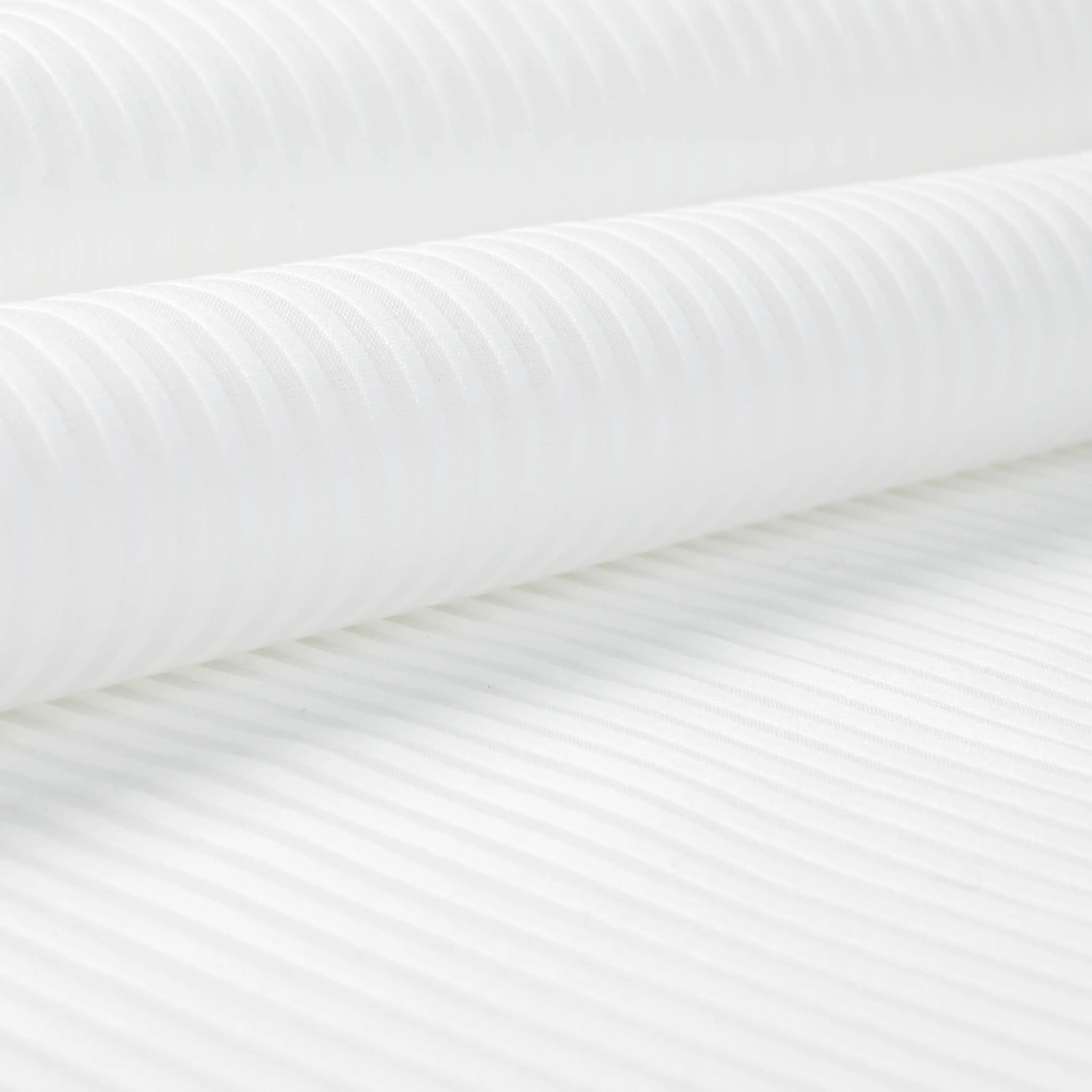 White Pleated Poplin Fabric 3720